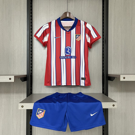 Kit Infantil Atlético de Madrid Home 24/25 -Vermelho e Branca