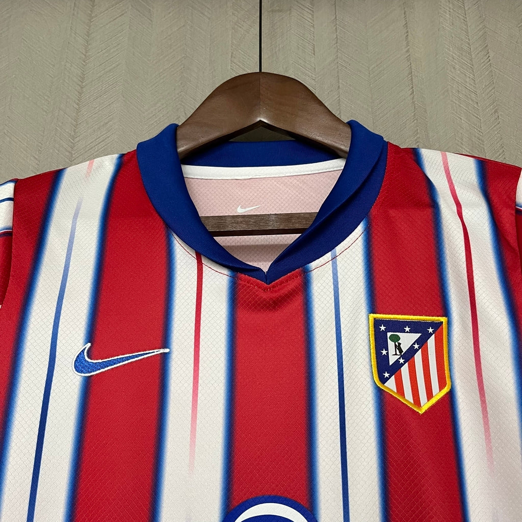 Kit Infantil Atlético de Madrid Home 24/25 -Vermelho e Branca