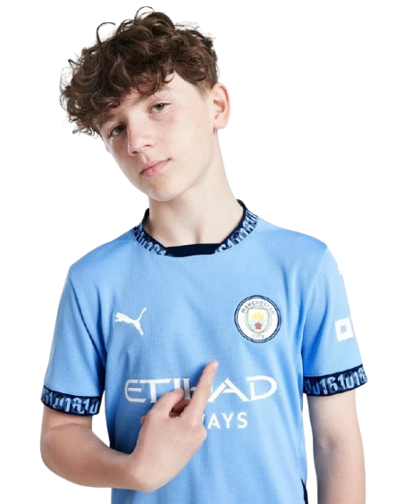Kit Infantil Manchester City Home 24/25 . - Azul
