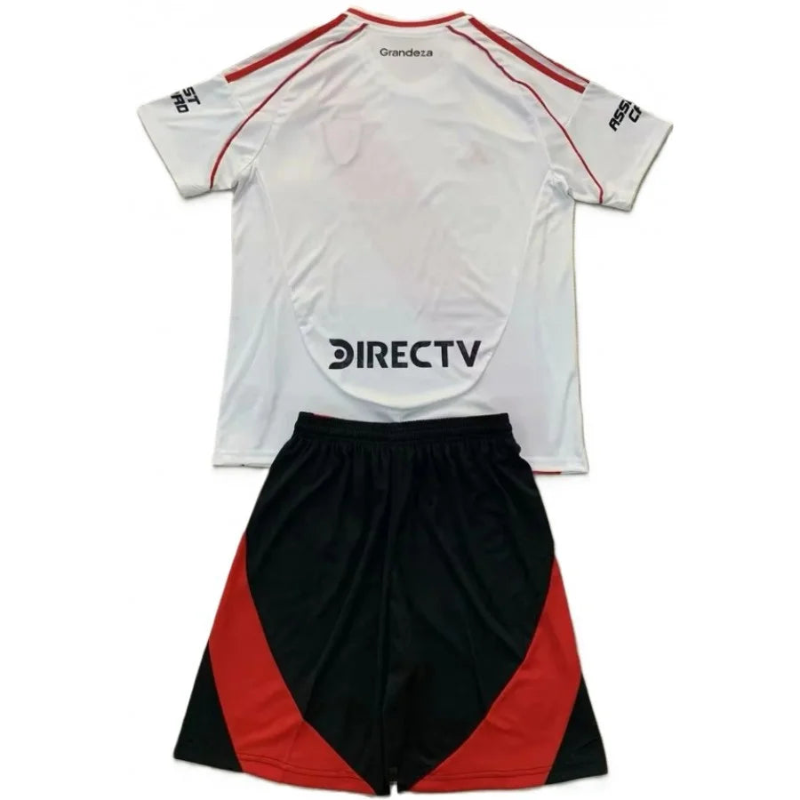 Kit Infantil River Plate Home 24/25 - Branco e Vermelho