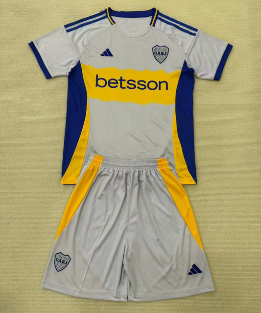 Kit Infantil Boca JRS Treino 25/26 - Cinza