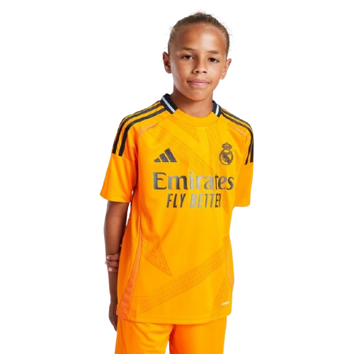Kit Infantil Real Madrid Away 24/25 -Laranja