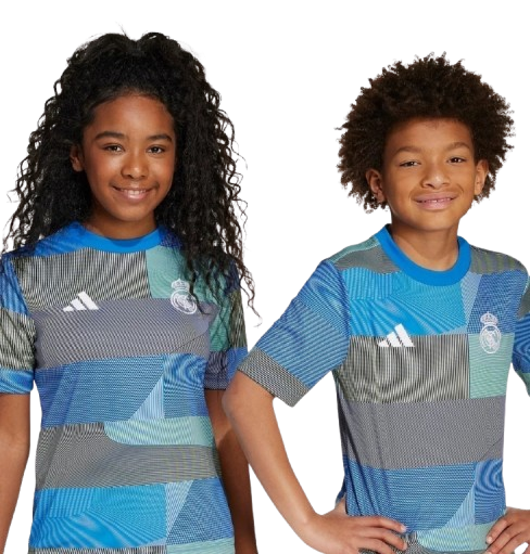 Kit Infantil Real Madrid Pré Jogo 25/26 -Azul