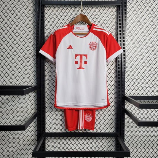Kit Infantil Bayern München Home 23/24 -Branco